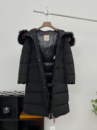 Moncler Long Down Jacket black