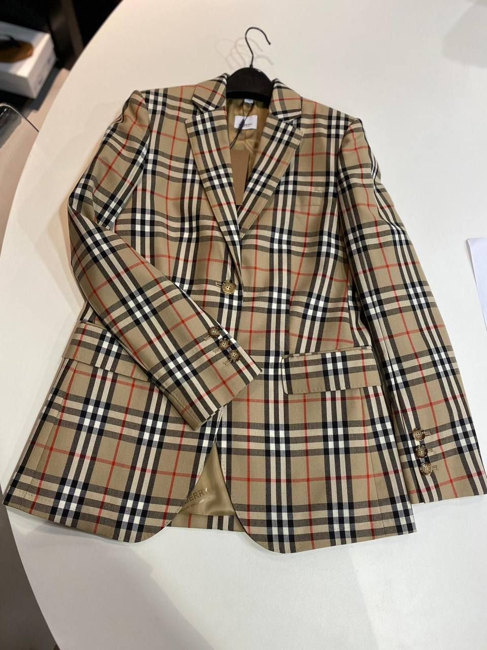 PRADA PLAID BLAZER