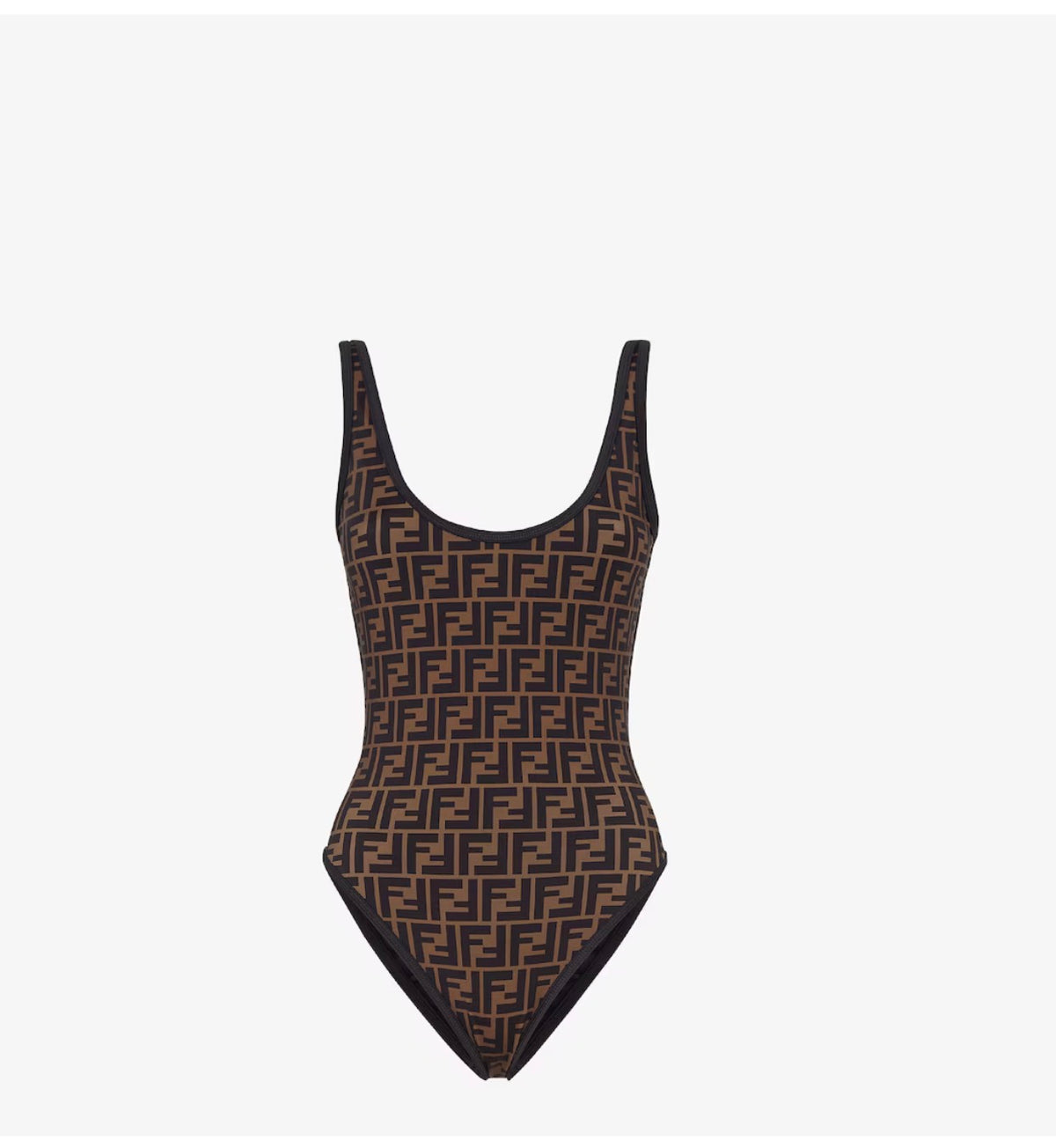 BROWN FENDI SWIMSUIT