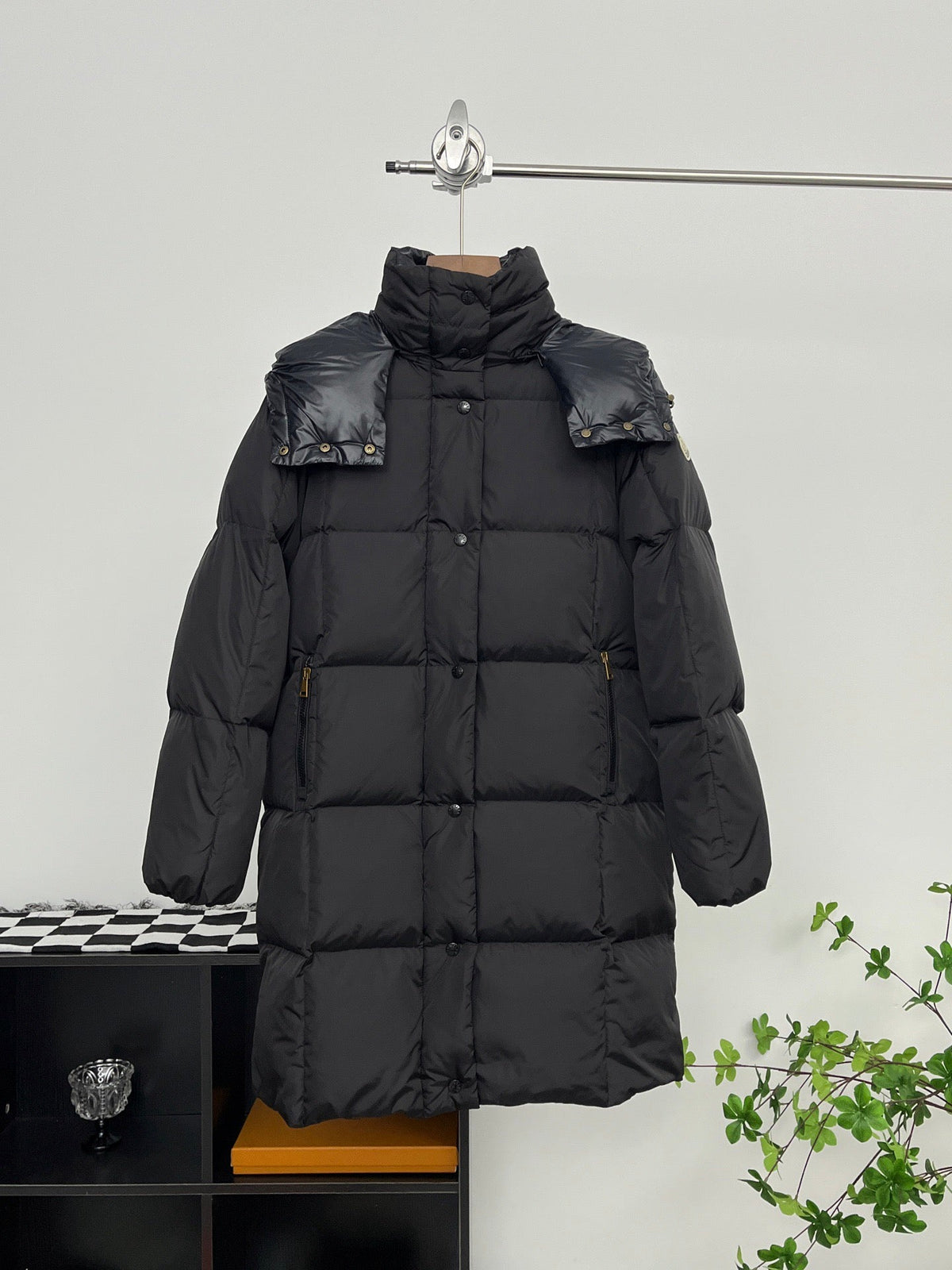 Moncler Long Down Jacket Women's black
