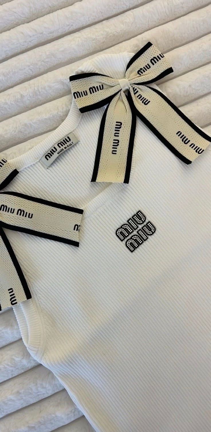 MIU MIU BOW TOP