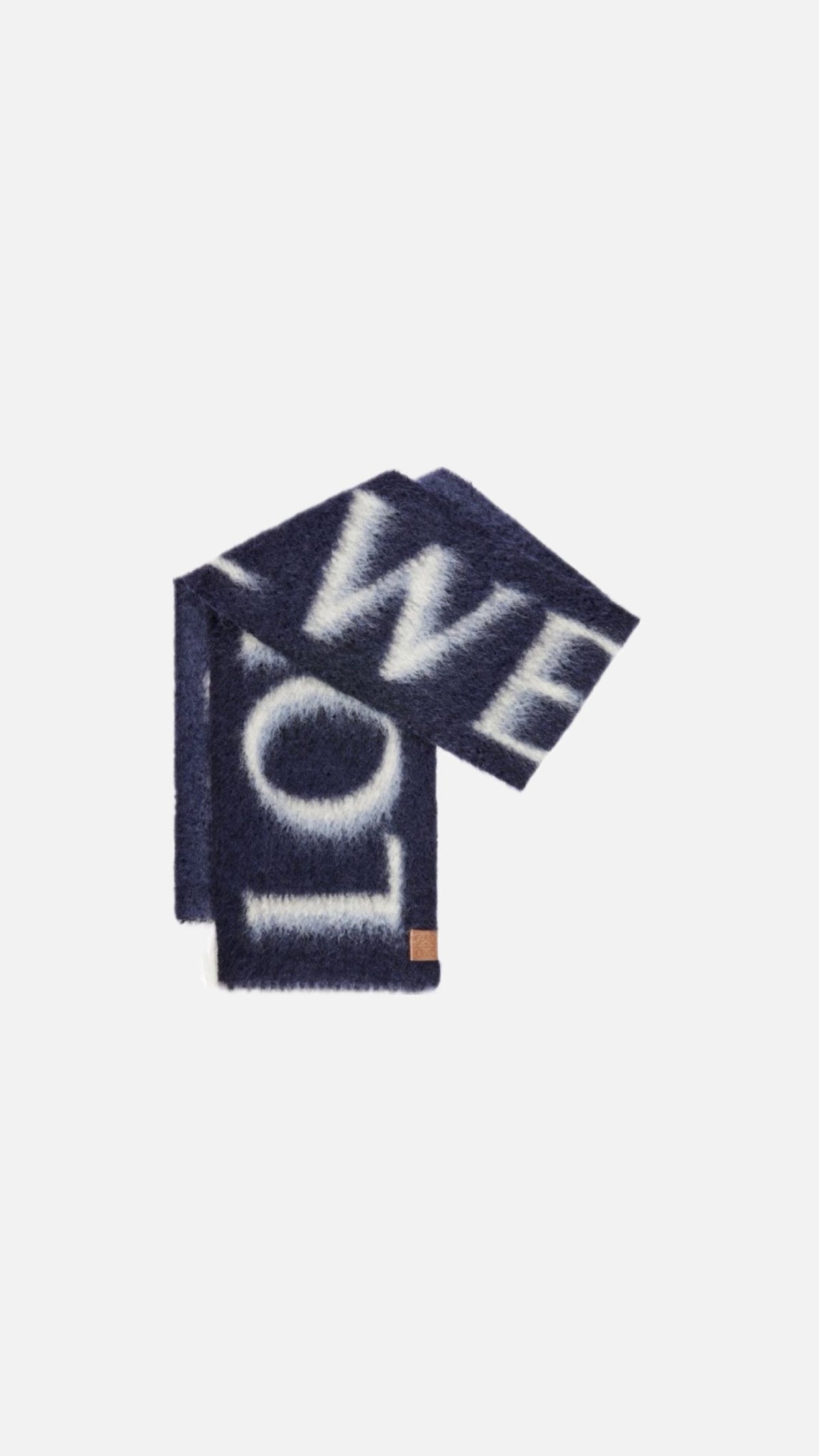 LOEWE NAVY SCARF