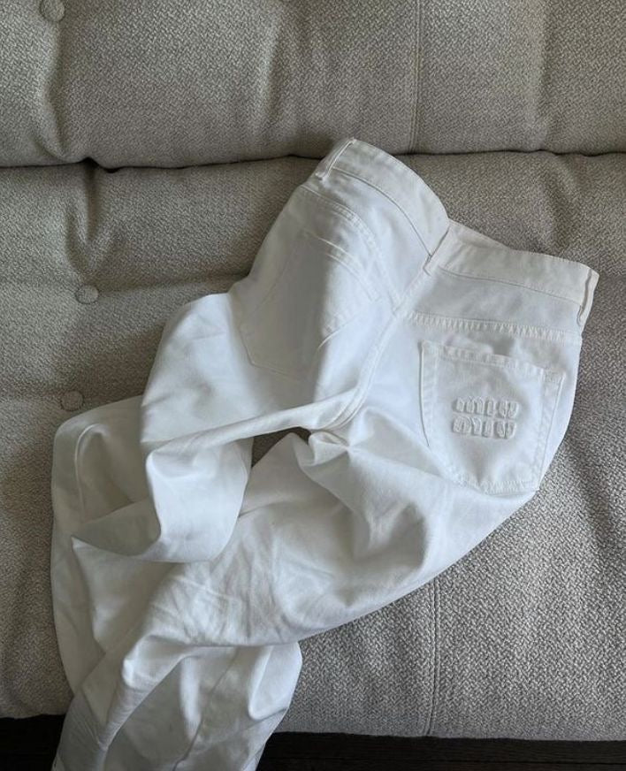 Miu Miu White Jeans