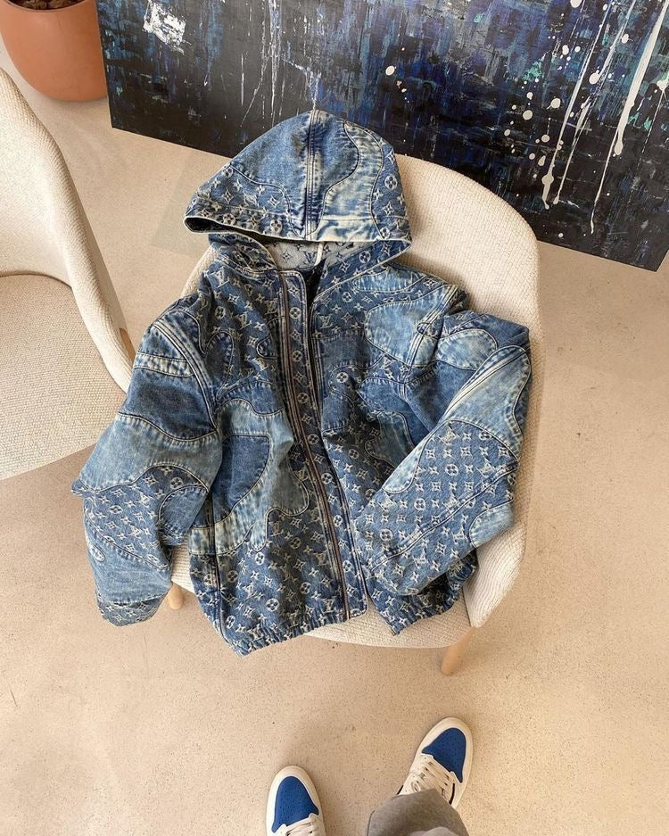 LV WAVE ZIP UP HOODIE