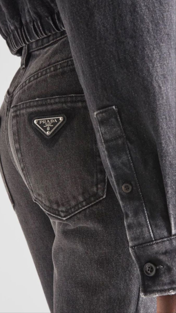 PRADA BLACK POCKET JEANS