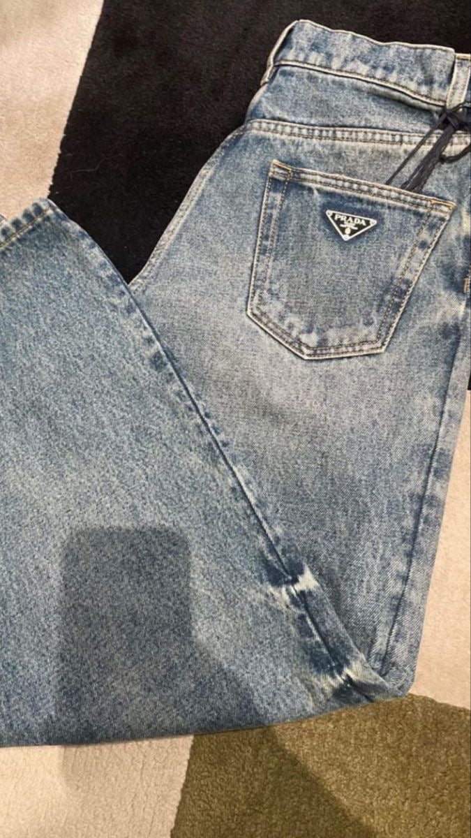 PRADA BLUE POCKET JEANS