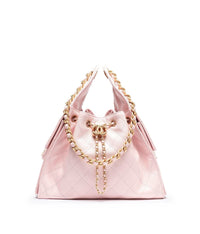 PINK CC DRAWSTRING BUCKET BAG