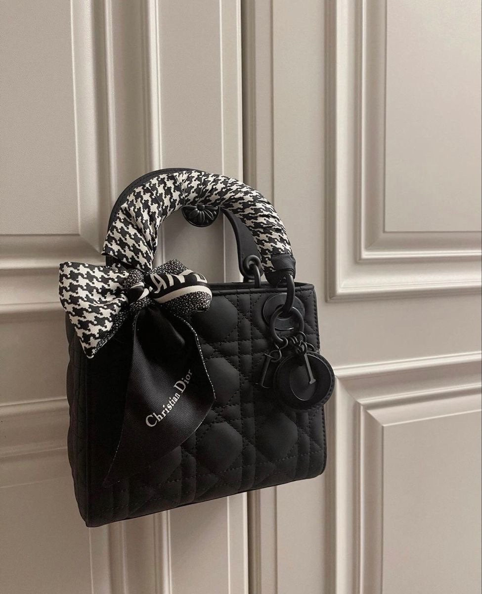 BLACK LADY DIOR BAG