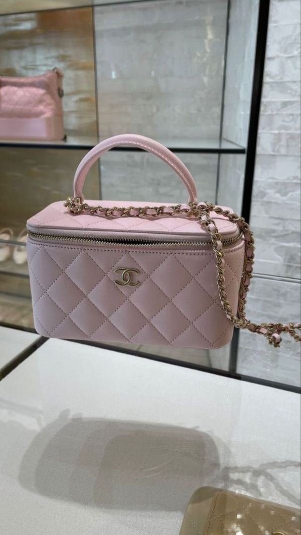 PINK CHANEL VANITY BAG
