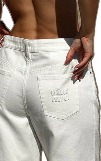 Miu Miu White Jeans