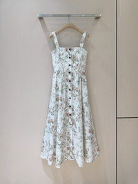 Dior print flared skirt