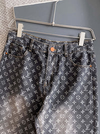 Lv Black Washed Jeans