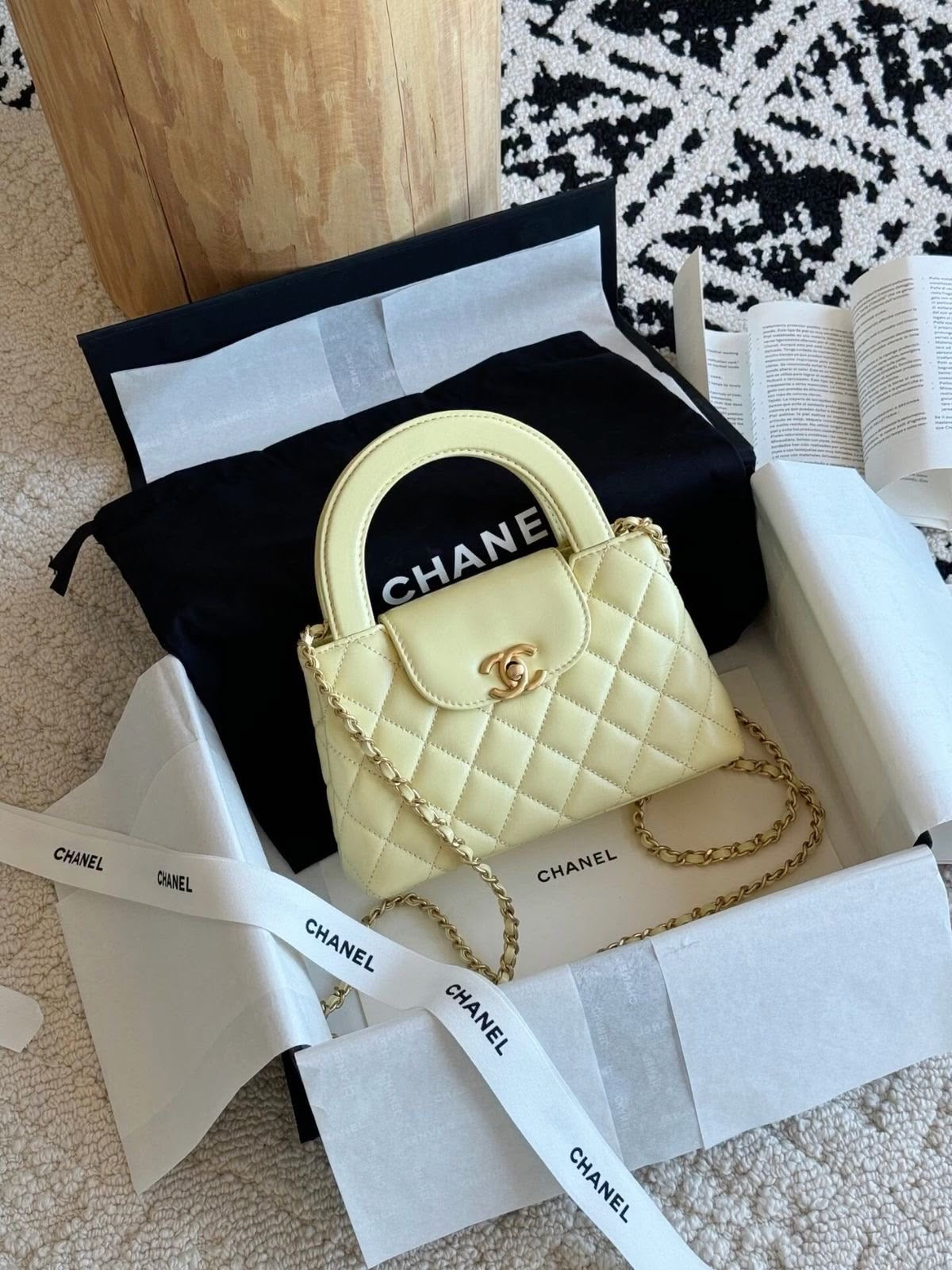 CHANEL BUTTER YELLOW MINI KELLY BAG